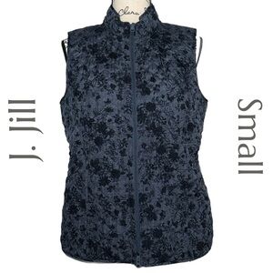 J. Jill - Floral Quilted Vest - Size Small